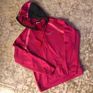 Nike Therma Fit Quarter Zip Hoodie Pullover Pink